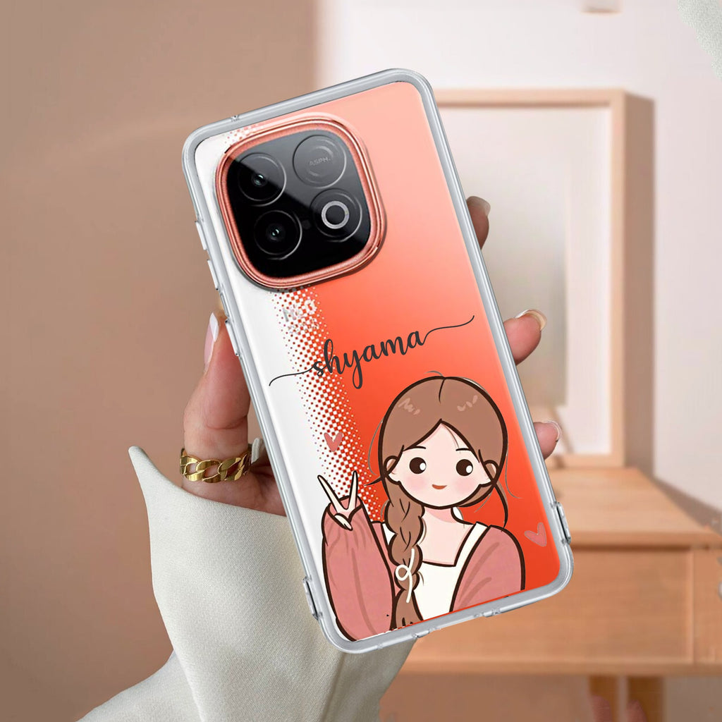 Cute Charm Customize Transparent Silicon Case For iQOO Neo 10 5G