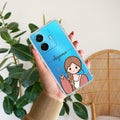 Cute Charm Customize Transparent Silicon Case For iQOO Z6 Pro 5G