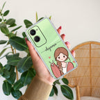 Cute Charm Customize Transparent Silicon Case For Vivo