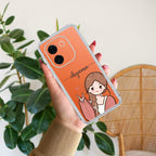 Cute Charm Customize Transparent Silicon Case For Vivo X90 5G