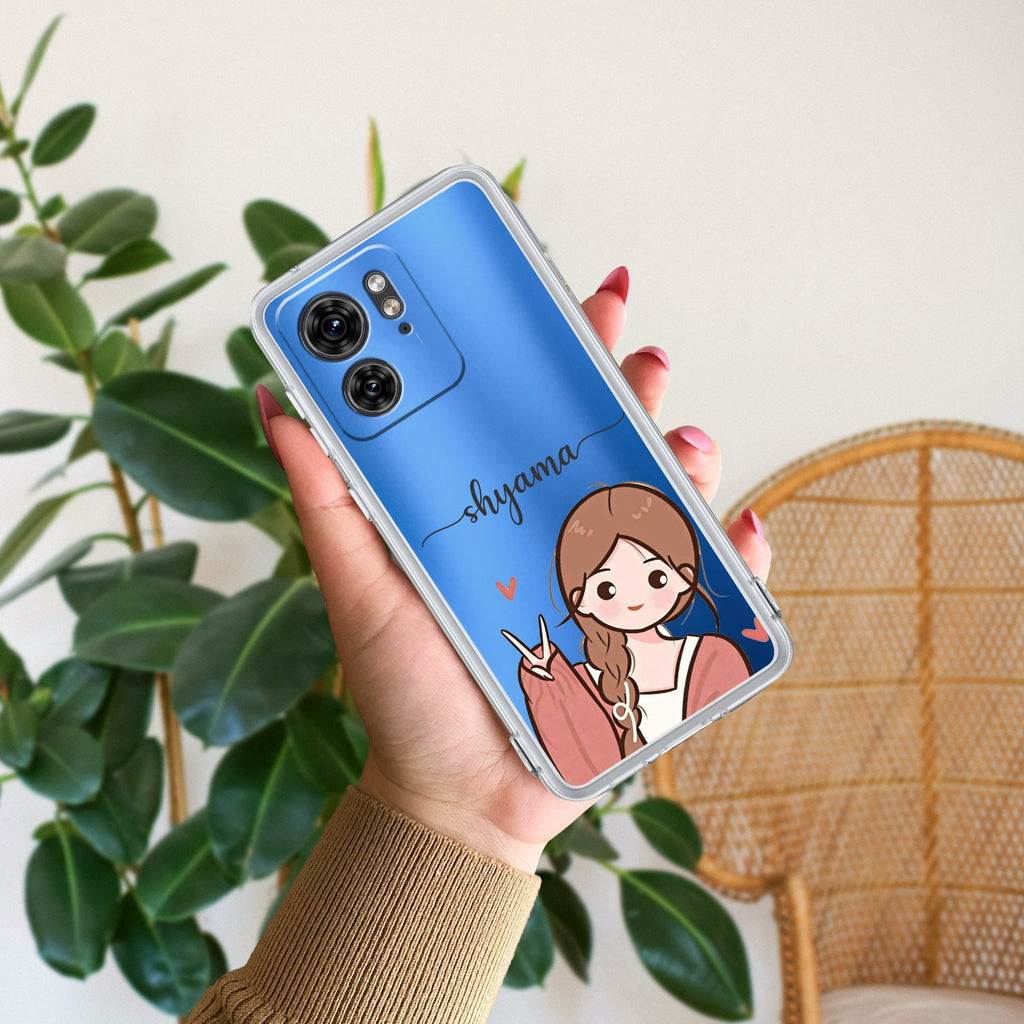 Cute Charm Customize Anti Yellow Case For Motorola Edge 40 5G