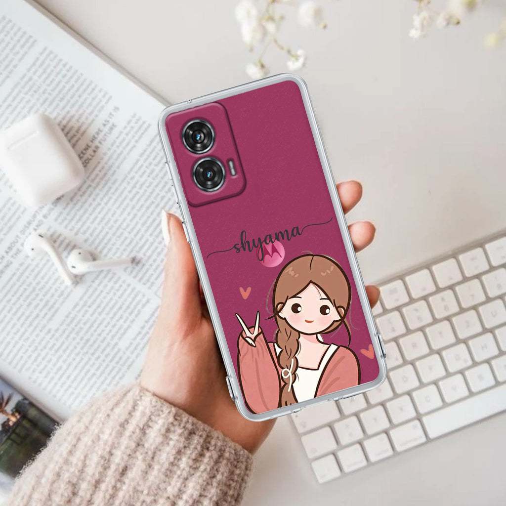 Cute Charm Customize Anti Yellow Case For Motorola G96 5G