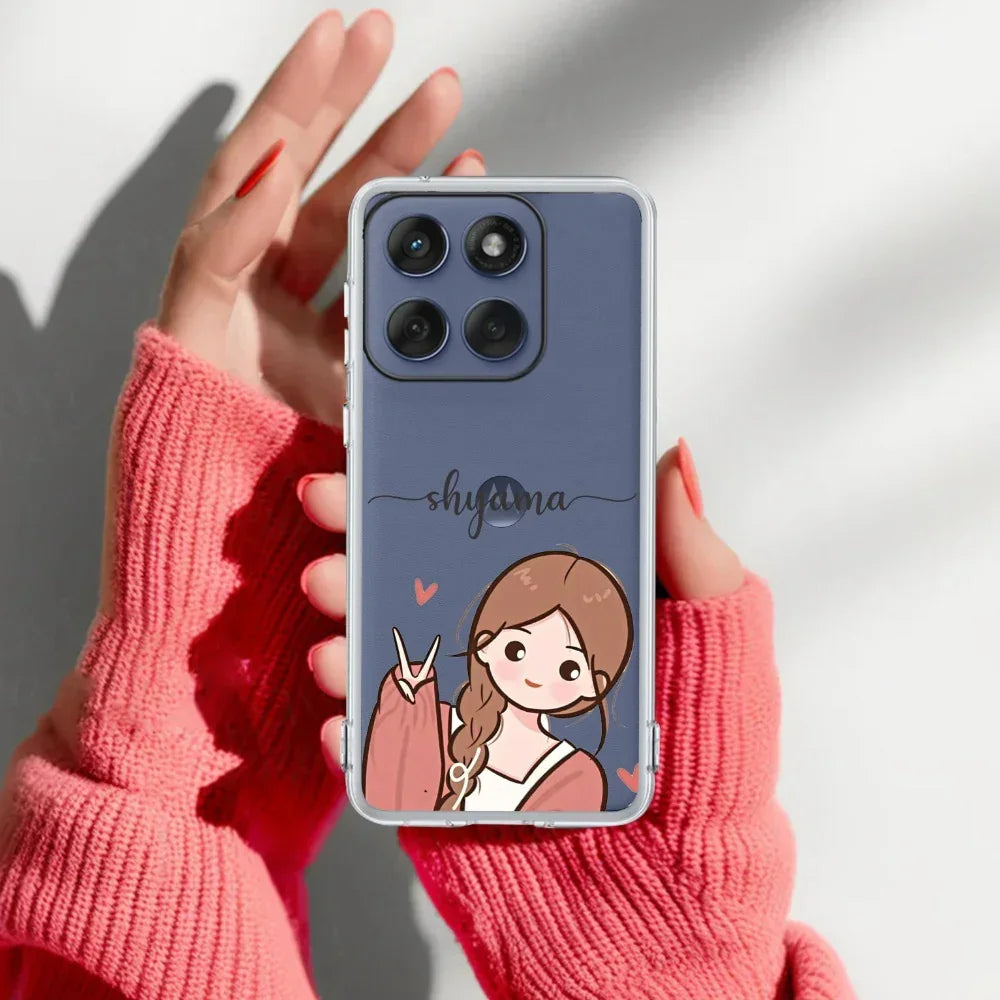 Cute Charm Customize Anti Yellow Case For Motorola Edge 60 Pro 5G