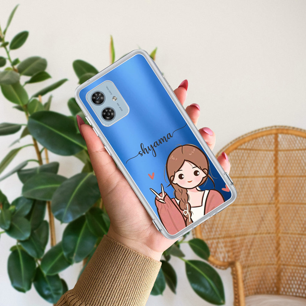 Cute Charm Customize Anti Yellow Case For Motorola G54 5G