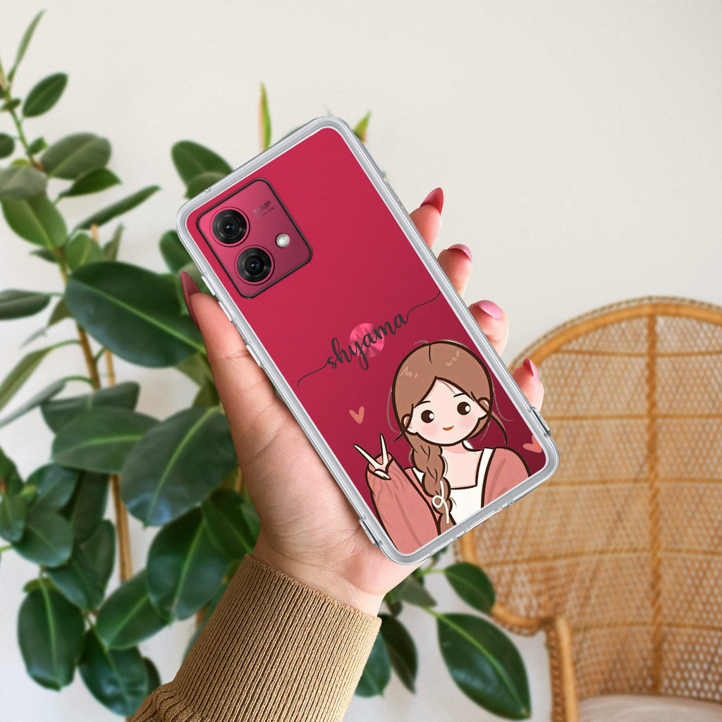 Cute Charm Customize Anti Yellow Case For Motorola G84 5G