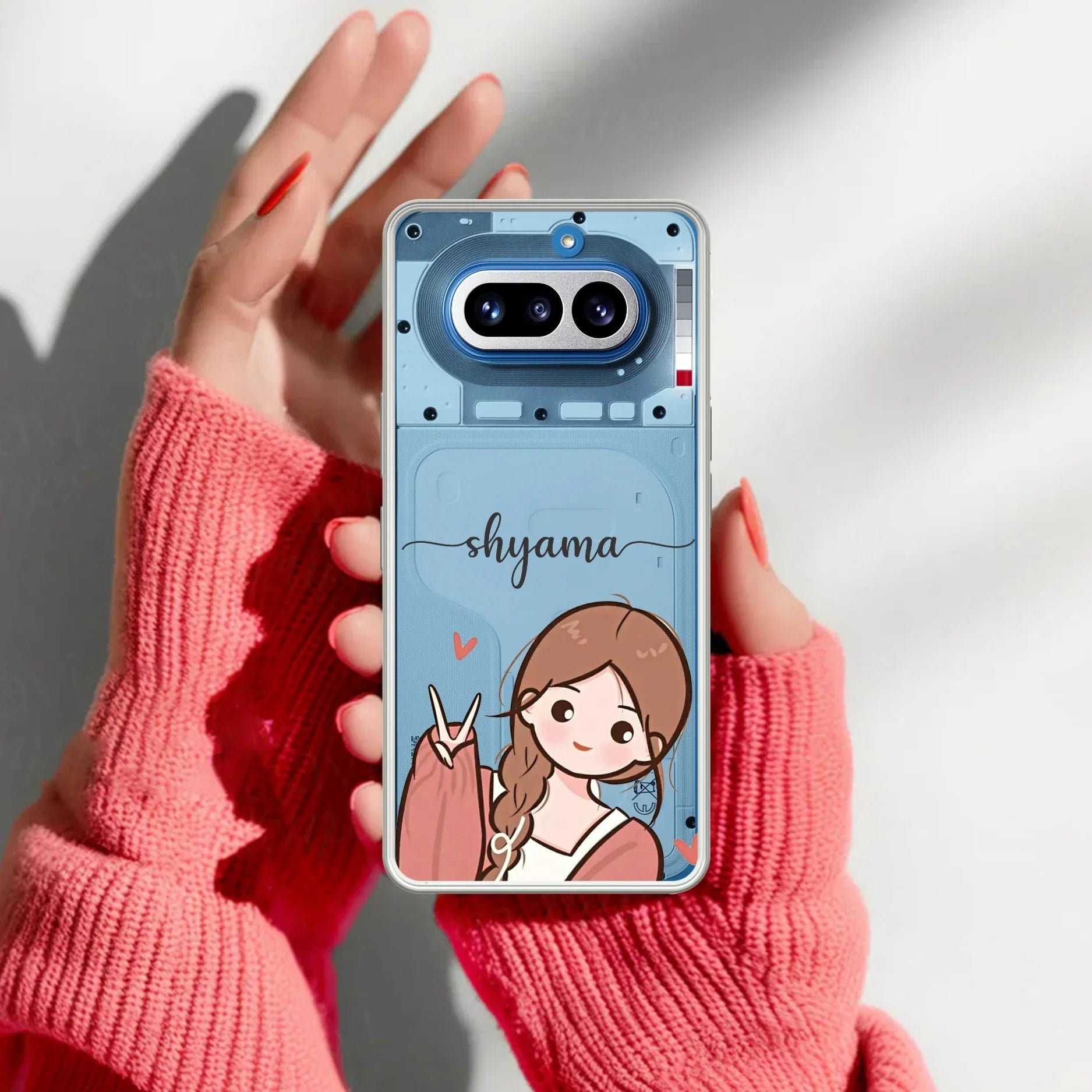 Cute Charm Customize Transparent Silicon Case For Nothing Phone 4A Pro 5G
