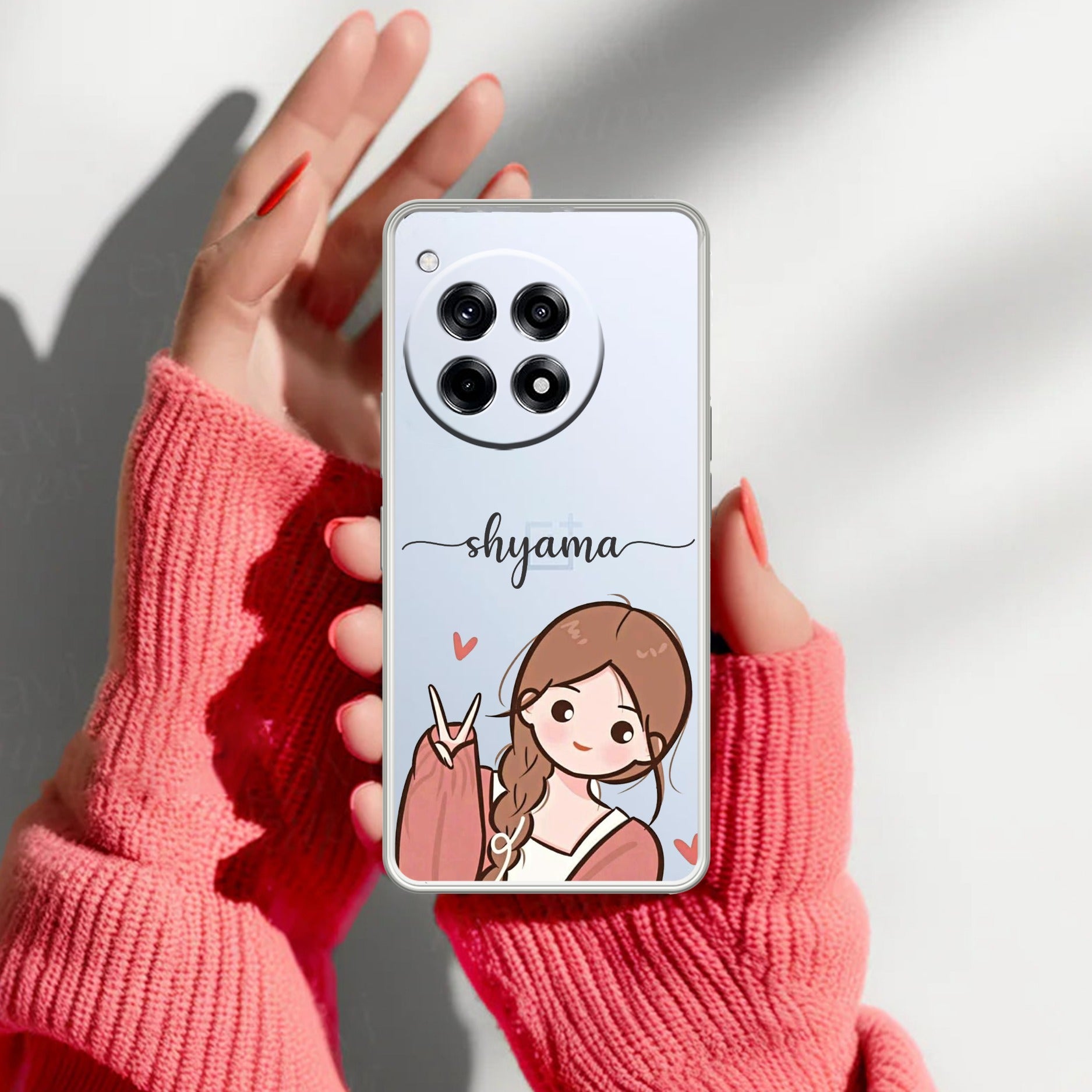 Cute Charm Customize Transparent Silicon Case For OnePlus