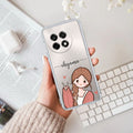 Cute Charm Customize Transparent Silicon Case For OnePlus 13R 5G