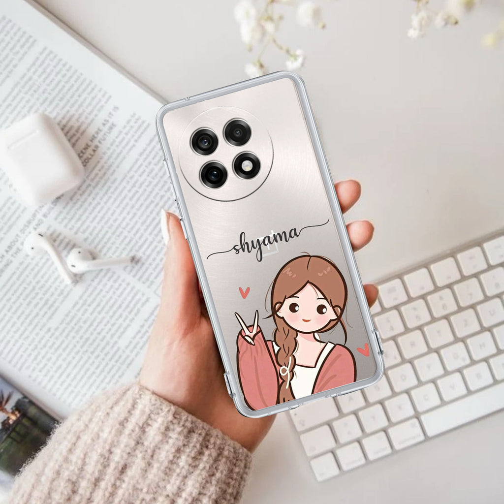 Cute Charm Customize Anti Yellow Case For OnePlus 13R 5G