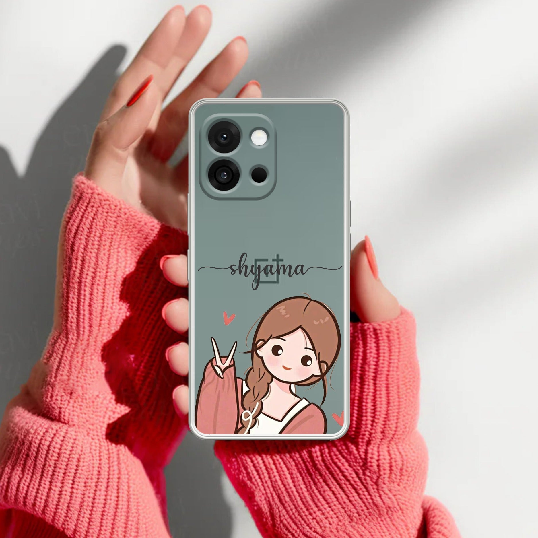 Cute Charm Customize Transparent Silicon Case For OnePlus 13s 5G