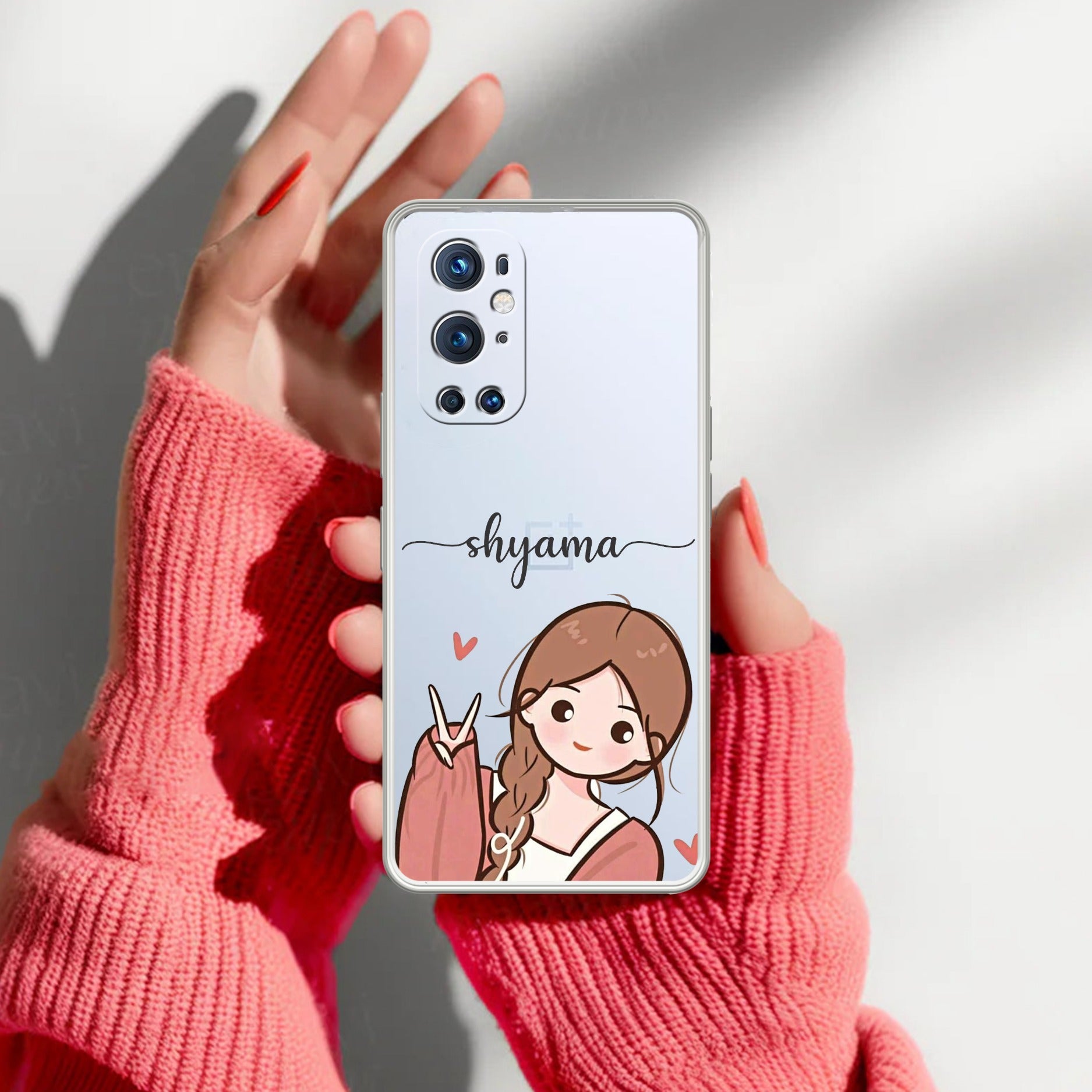 Cute Charm Customize Transparent Silicon Case For OnePlus
