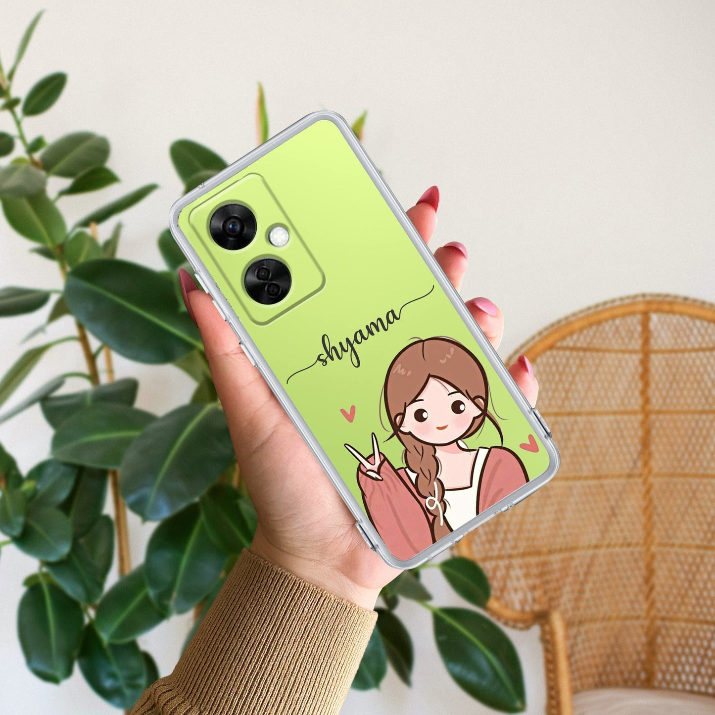 Cute Charm Customize Transparent Silicon Case For OnePlus