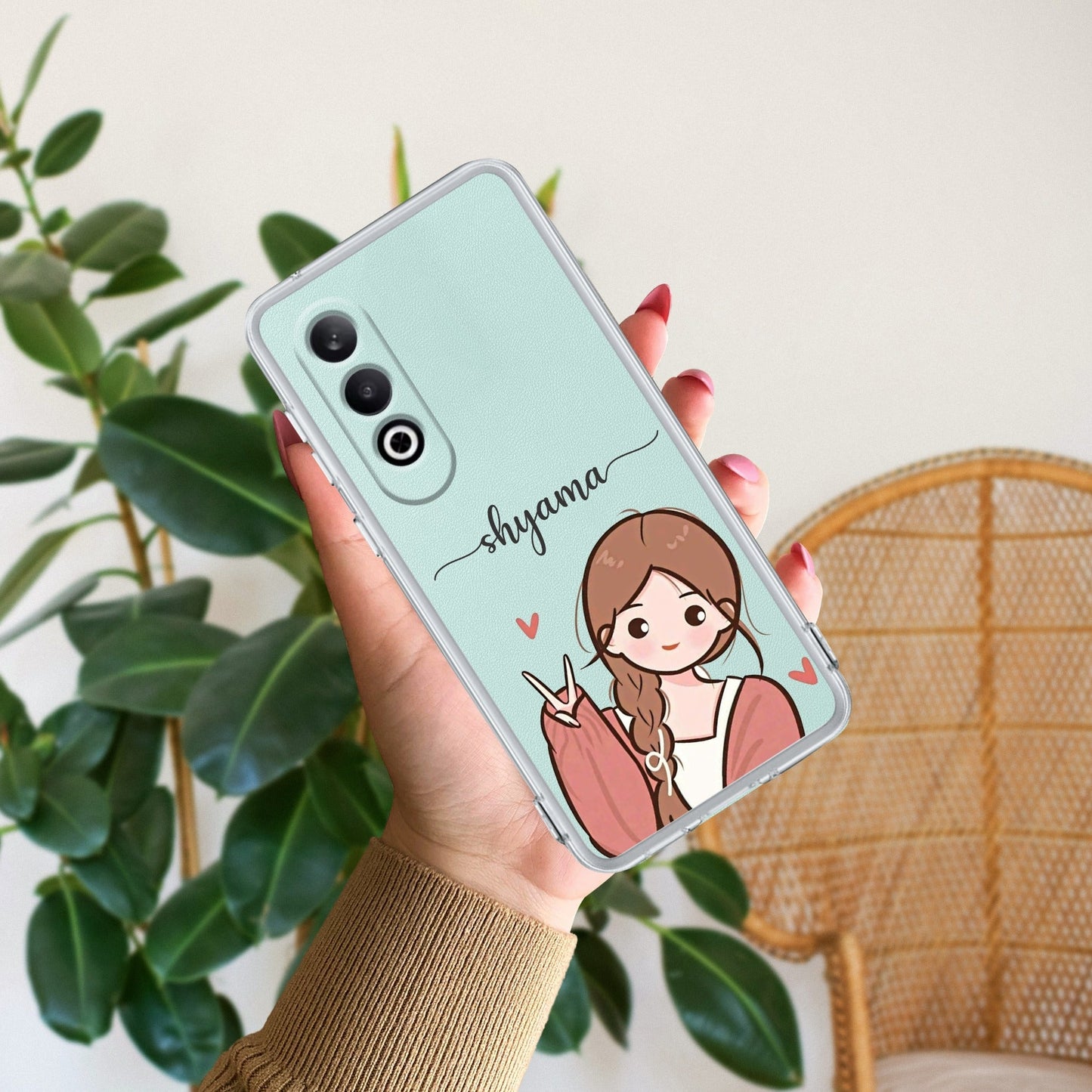 Cute Charm Customize Transparent Silicon Case For OnePlus