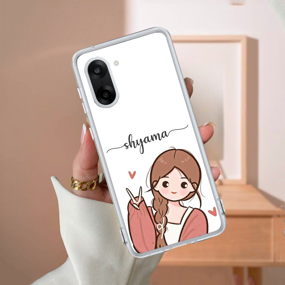 Cute Charm Customize Transparent Silicon Case For OnePlus