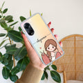Cute Charm Customize Transparent Silicon Case For Oppo Reno 8T 5G