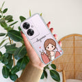Cute Charm Customize Transparent Silicon Case For Oppo F25 Pro 5G