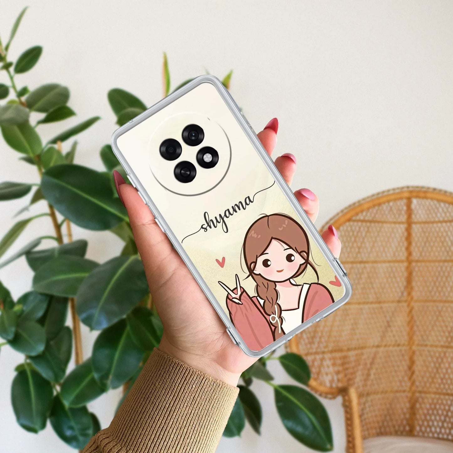 Cute Charm Customize Transparent Silicon Case For Oppo - ShopOnCliQ