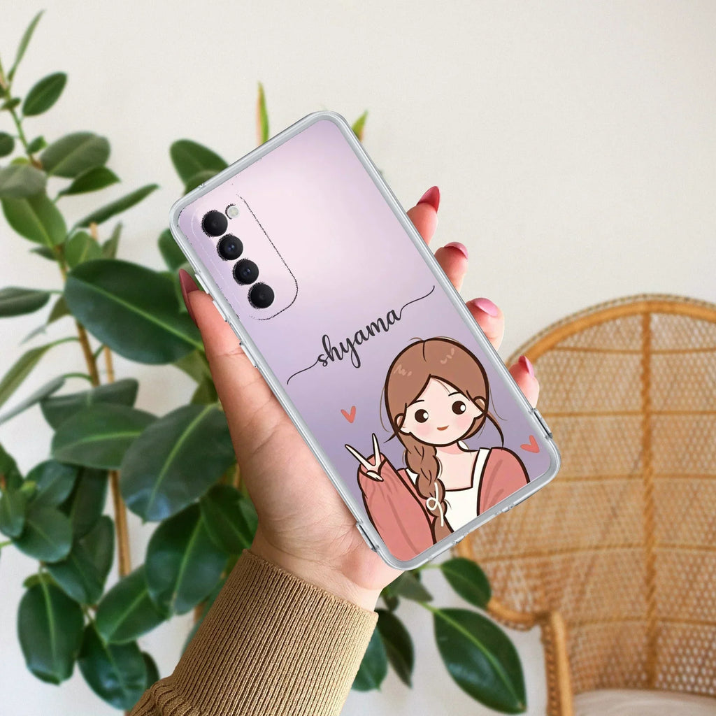 Cute Charm Customize Anti Yellow Case For Oppo Reno 4 Pro