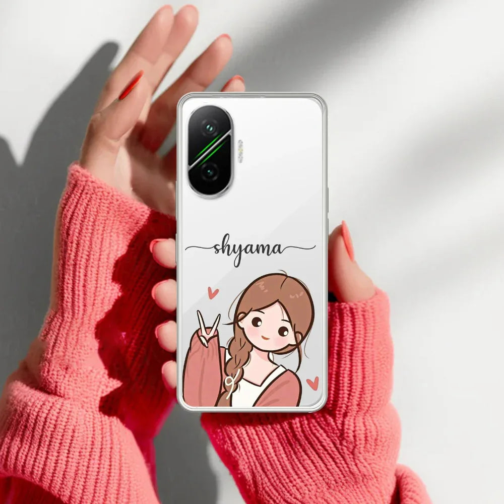 Cute Charm Customize Transparent Silicon Case For Poco - ShopOnCliQ