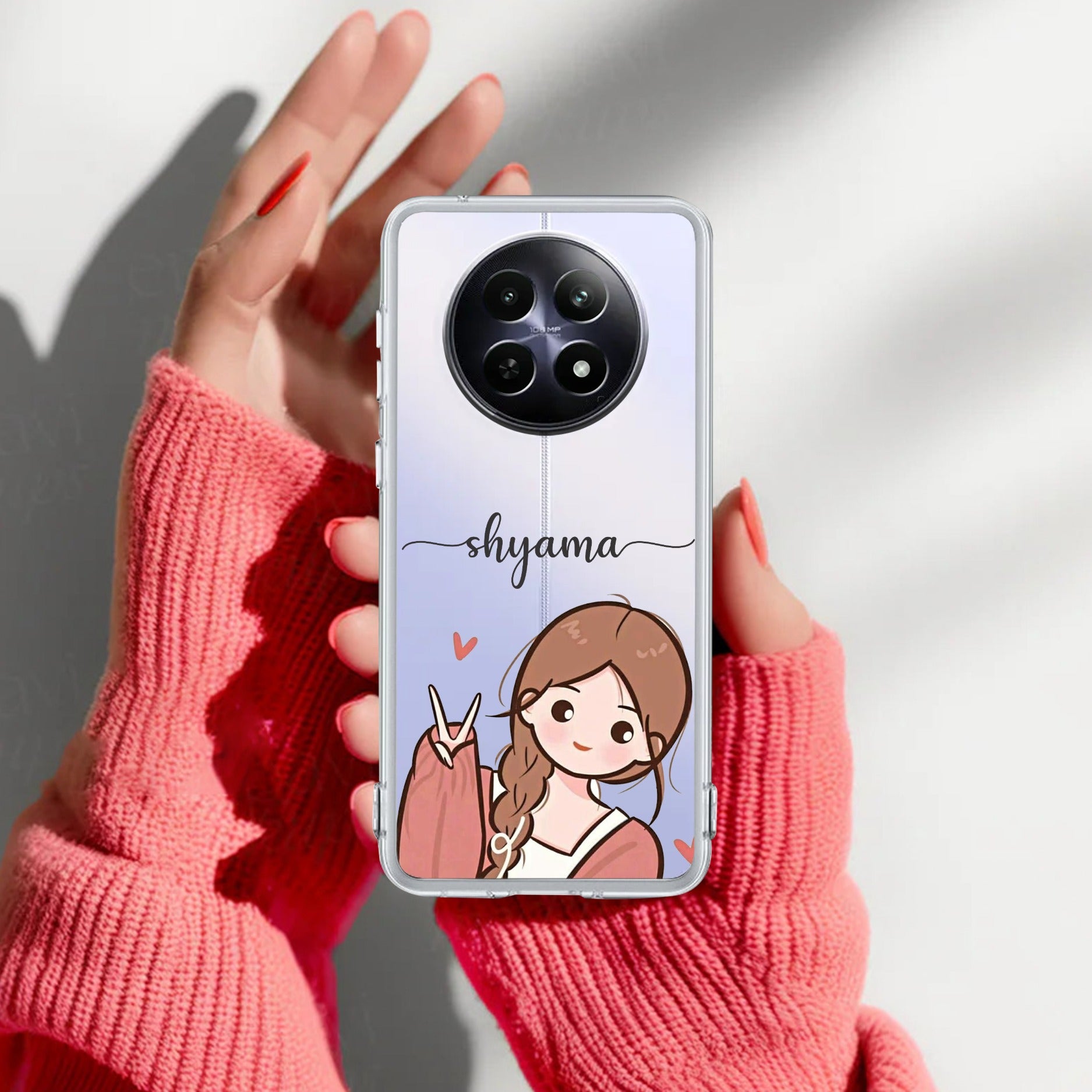 Cute Charm Customize Transparent Silicon Case For Realme Narzo 80 Lite 5G