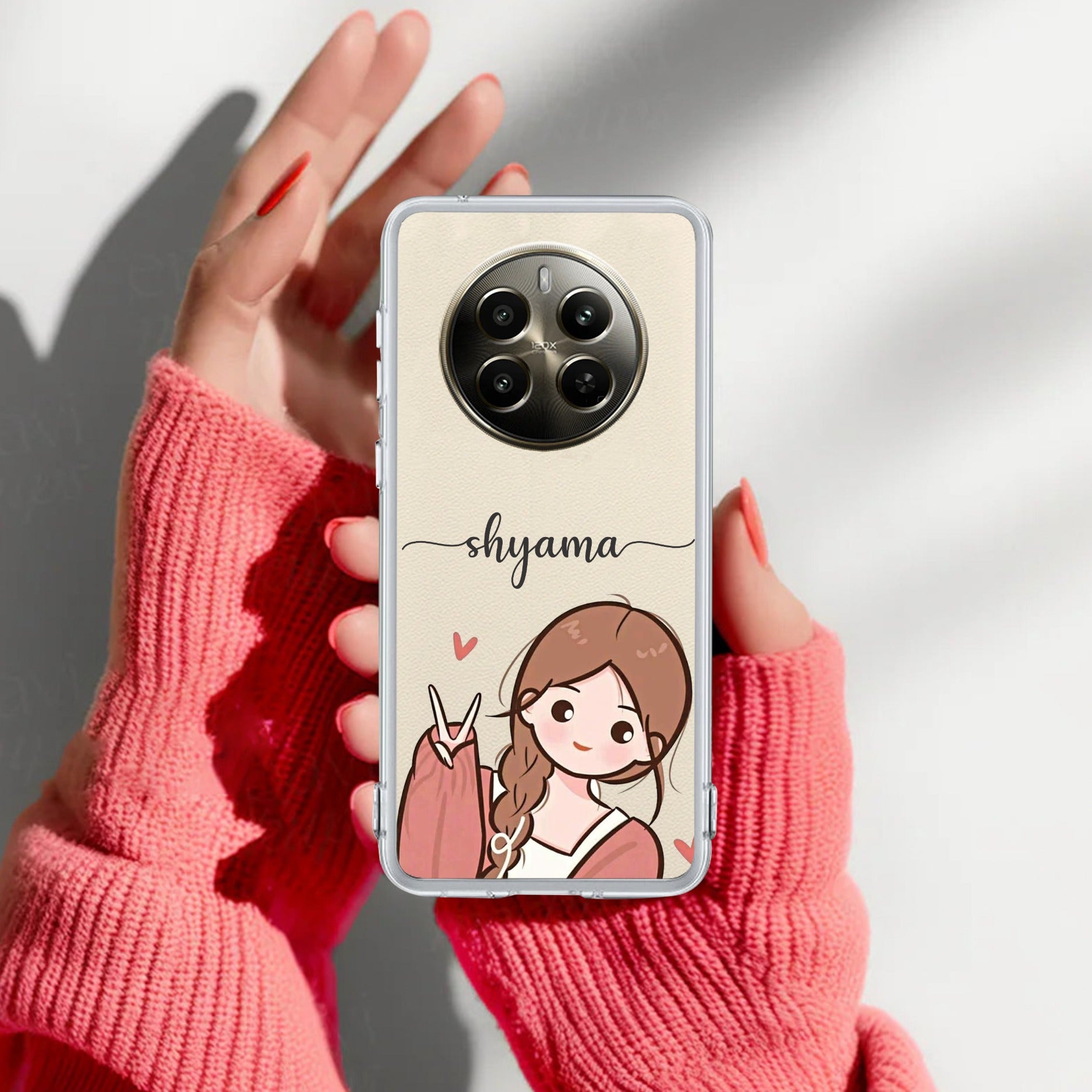 Cute Charm Customize Transparent Silicon Case For Realme GT 7T 5G