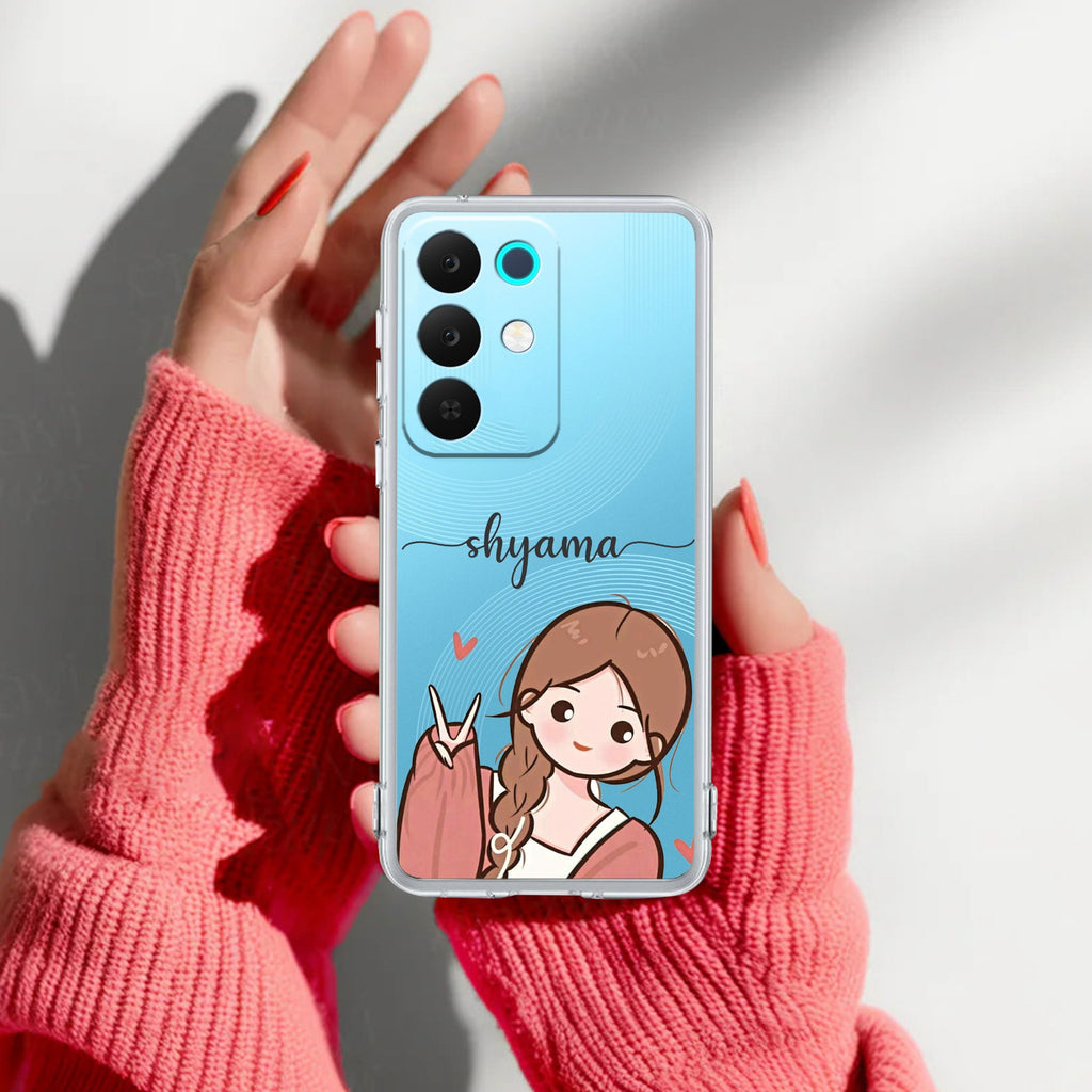 Cute Charm Customize Anti Yelllow Case For Realme 15X 5G
