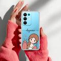 Cute Charm Customize Anti Yelllow Case For Realme 15X 5G
