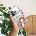 Cute Charm Customize Transparent Silicon Case For Realme 12 Pro 5G