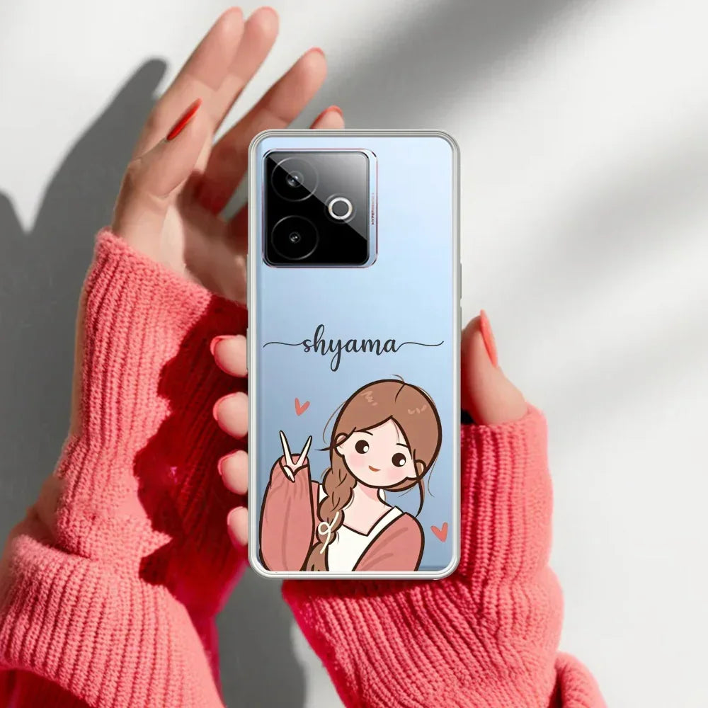 Cute Charm Customize Transparent Silicon Case For Realme P1 5G