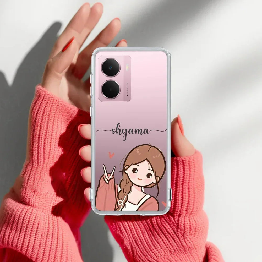 Cute Charm Customize Transparent Silicon Case For Realme 12X 5G
