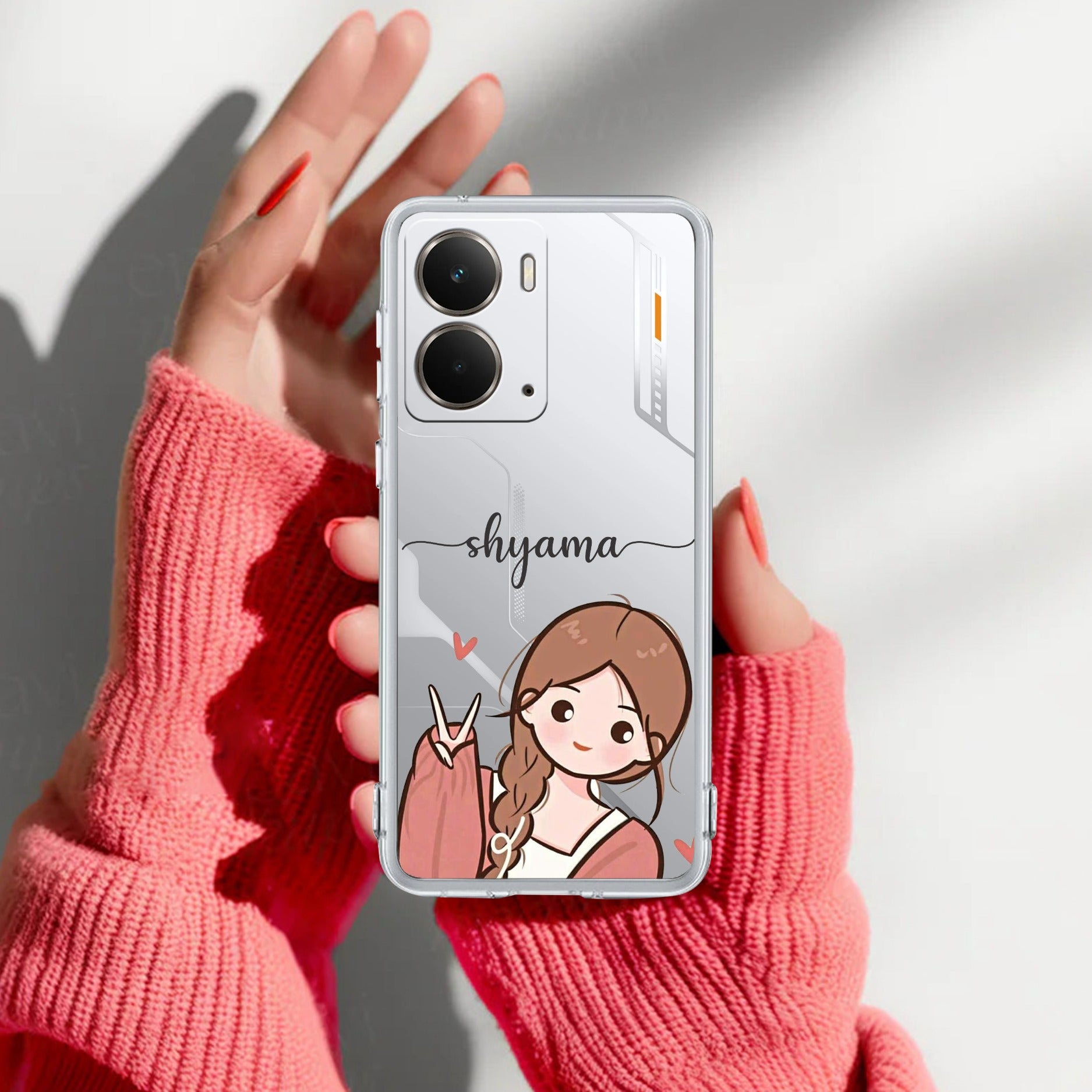 Cute Charm Customize Transparent Silicon Case For Realme P3 5G