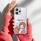 Cute Charm Customize Transparent Silicon Case For Redmi 13 5G