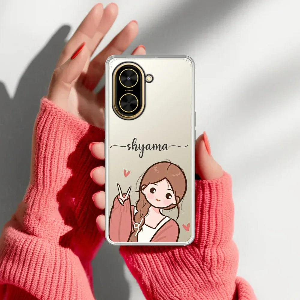 Cute Charm Customize Transparent Silicon Case For Poco - ShopOnCliQ