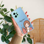 Cute Charm Customize Transparent Silicon Case For Redmi Note 12 4G