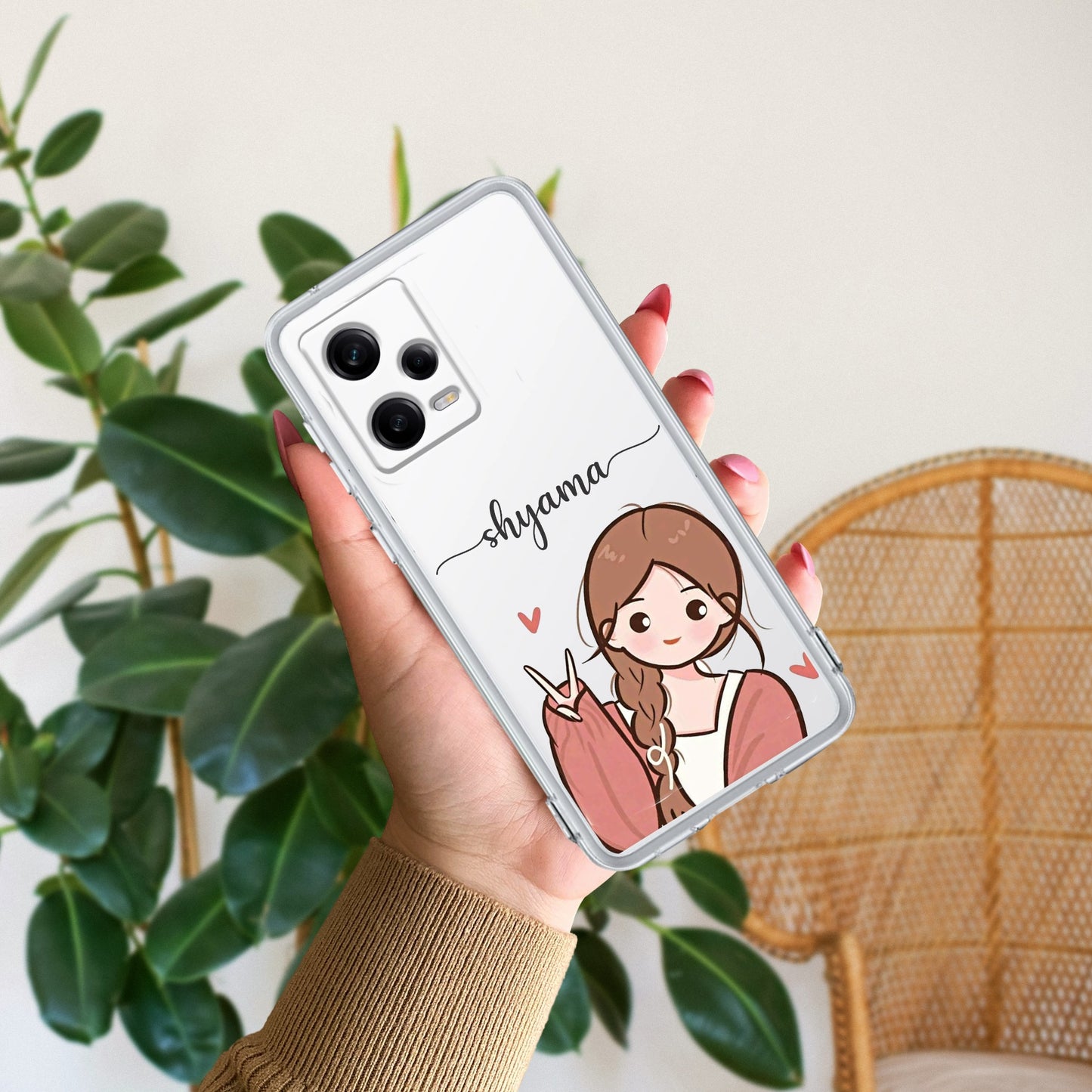 Cute Charm Customize Transparent Silicon Case For Redmi/Xiaomi