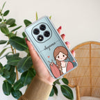 Cute Charm Customize Transparent Silicon Case For REDMI Note 14 SE 5G