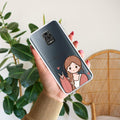 Cute Charm Customize Transparent Silicon Case For Redmi Note 9 Pro