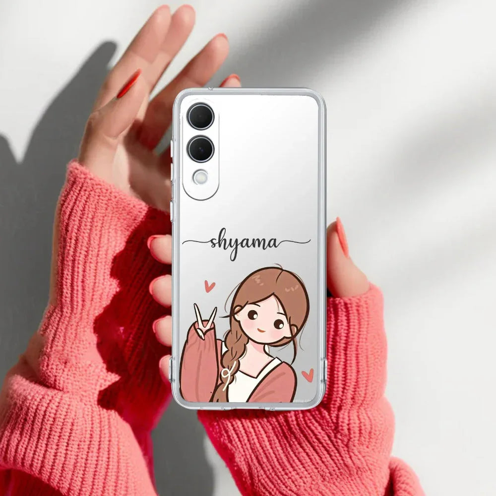 Cute Charm Customize Transparent Silicon Case For Samsung - ShopOnCliQ