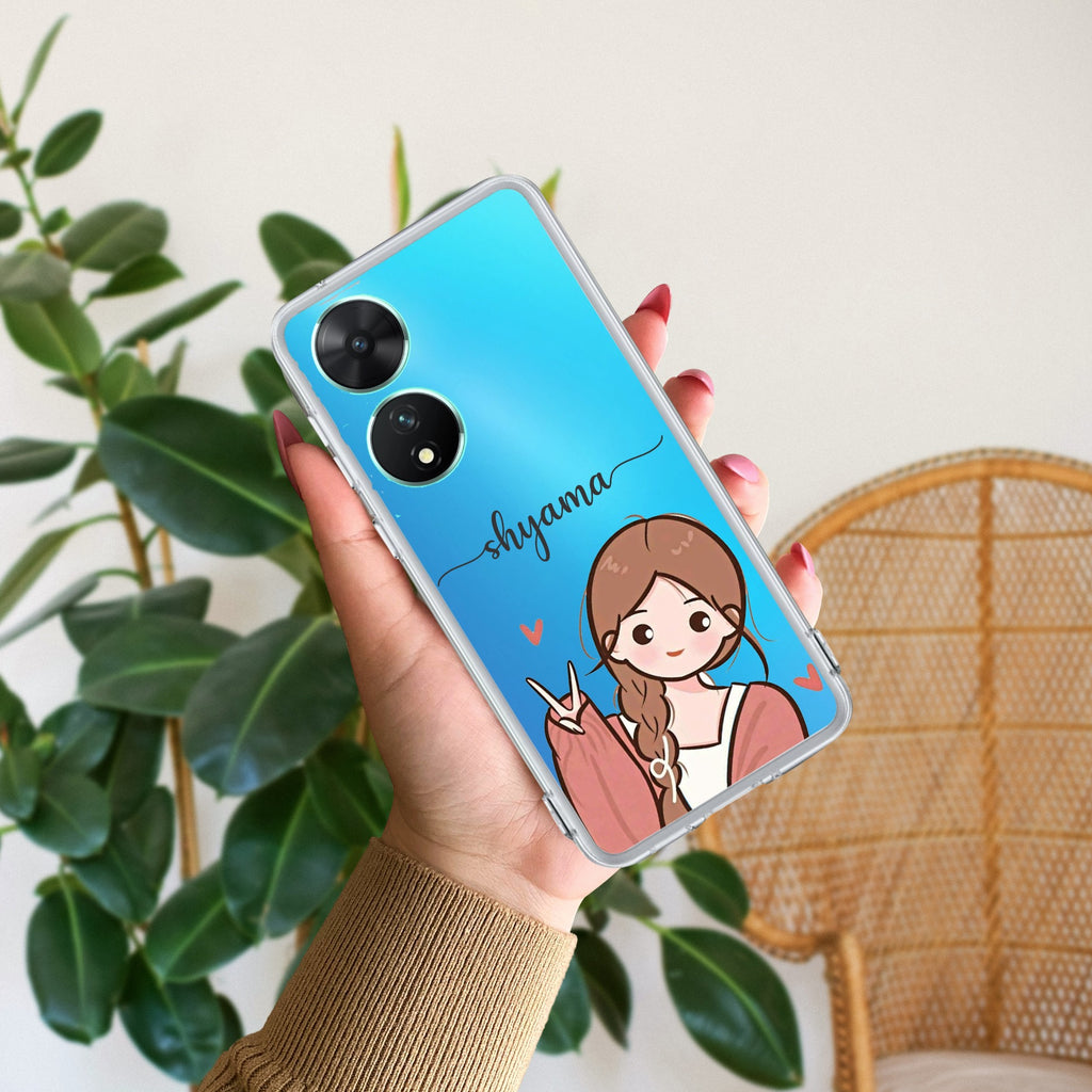 Cute Charm Customize Transparent Silicon Case For Vivo V29 Pro 5G