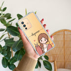Cute Charm Customize Transparent Silicon Case For Vivo Y19e