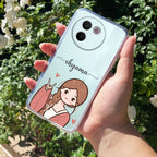 Cute Charm Customize Transparent Silicon Case For Vivo
