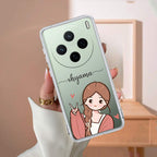 Cute Charm Customize Transparent Silicon Case For Vivo