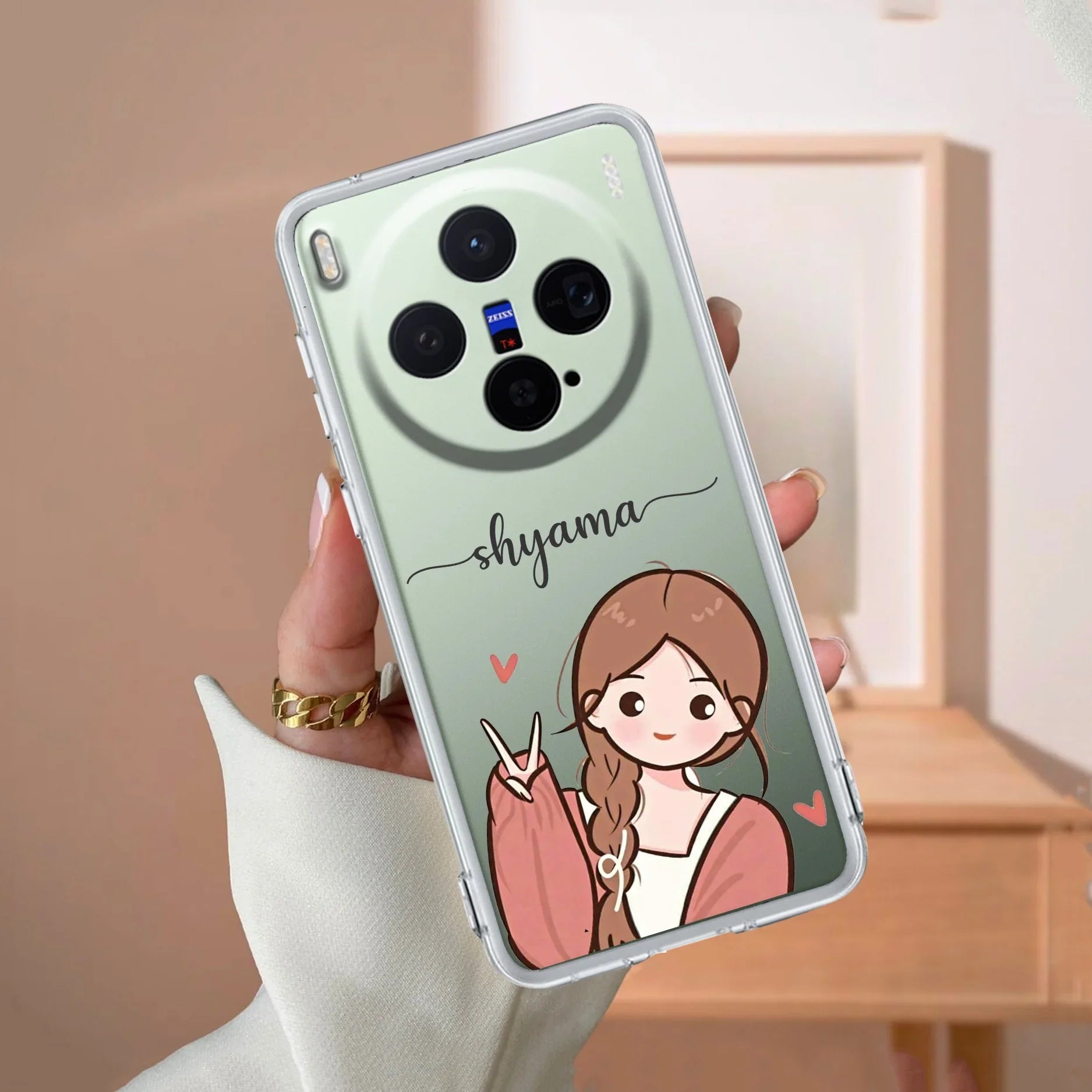 Cute Charm Customize Transparent Silicon Case For Vivo - ShopOnCliQ