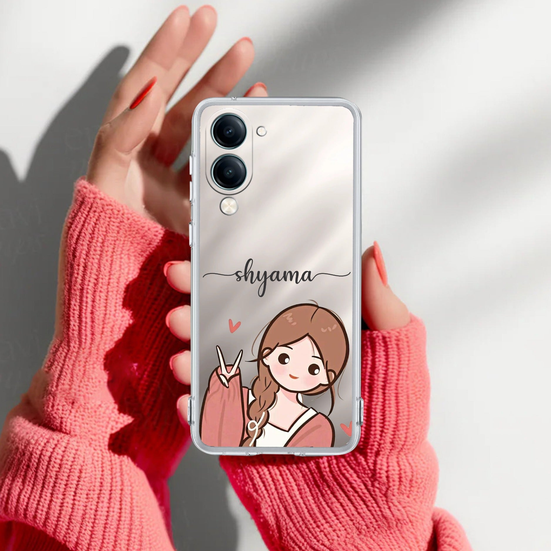 Cute Charm Customize Anti Yellow Case For Vivo T4 Lite 5G