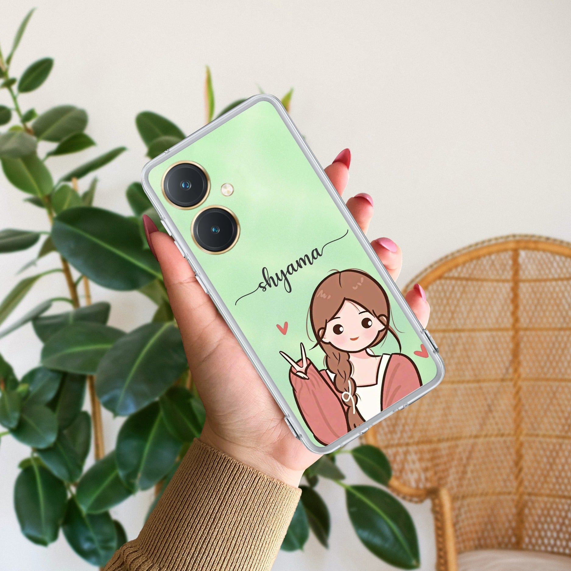 Cute Charm Customize Anti Yellow Case For Vivo Y27 4G