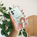 Cute Charm Customize Transparent Silicon Case For Vivo Y31 Pro 5G