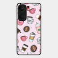 Cute Coffee Snacks Glass Case Cover For Iqoo Neo 9 Pro 5G