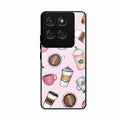 Cute Coffee Snacks Glass Case Cover For Motorola Edge 60 Pro 5G