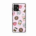 Cute Coffee Snacks Glass Case Cover For Motorola G64 5G