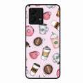 Cute Coffee Snacks Glass Case Cover For Motorola g84 5G